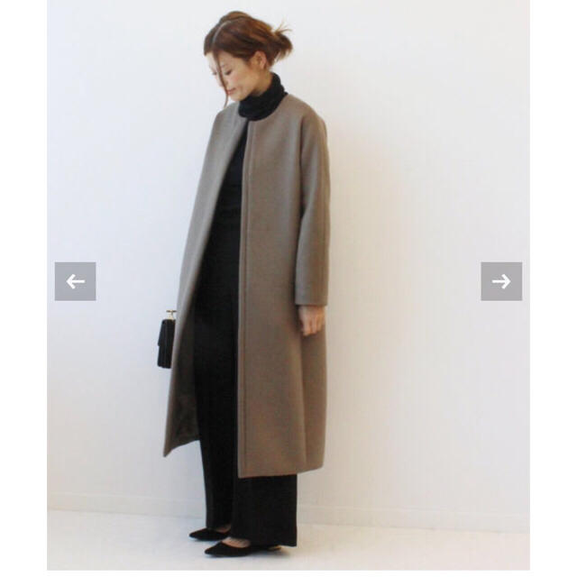 DEUXIEME CLASSE - 新品タグ付き★ダブルクロスベルテットノーカラーコート