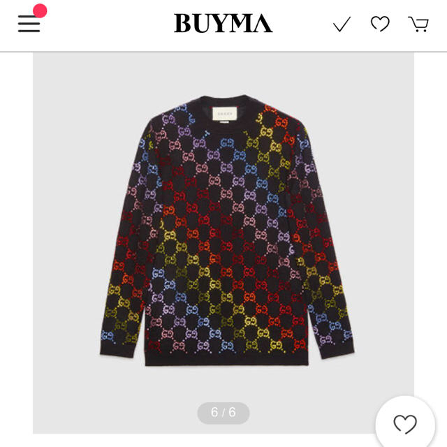 GUCCI - GUCCI  2019 Cruise Blackクルーネックウールセーター