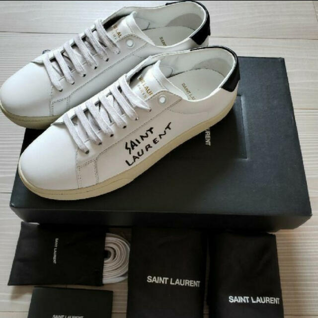 SAINT LAURENT - 専用★新品未使用★サンローラン　ロゴ　レザースニーカー