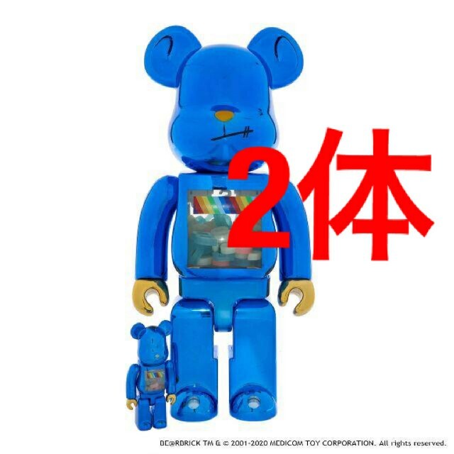 MEDICOM TOY - 2個 BE@RBRICK J.S.B. 3RD Ver. 100%&400%
