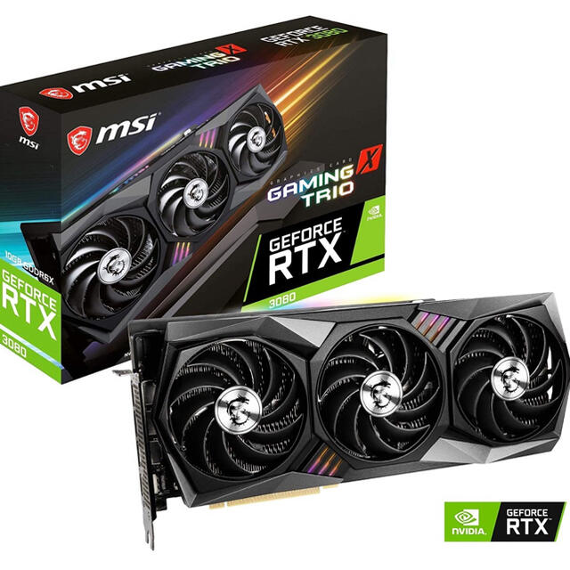 新品未開封MSI 3080 GAMING X TRIO 10G