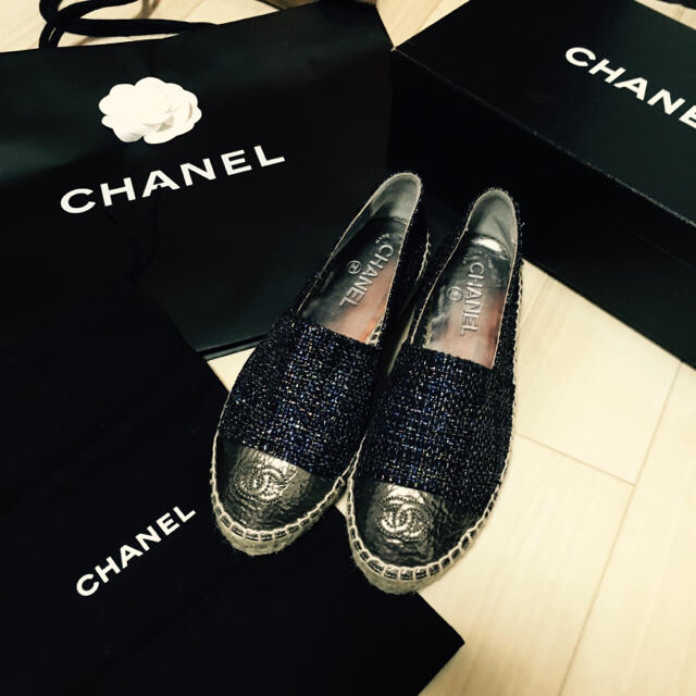 CHANEL - ラメグリッター エスパドリーユ 36