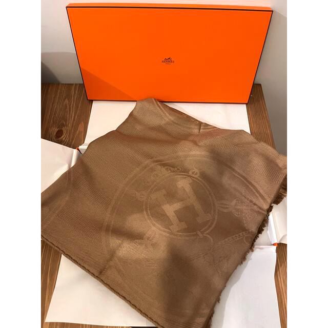HERMES - 新品未使用　Hermès エルメス　カシミアストール　ニューリブリス
