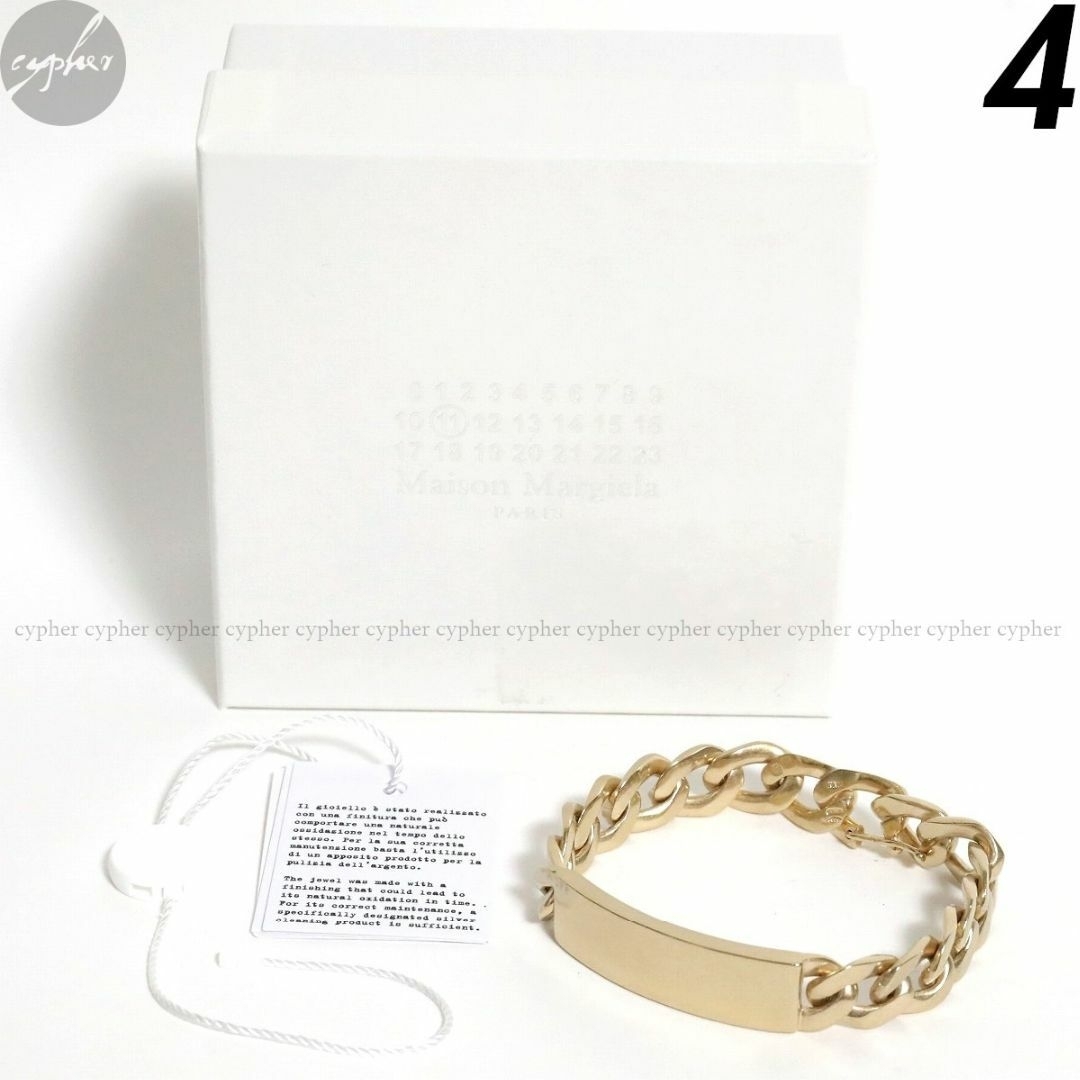 Maison Margiela（旧Maison Martin Margiela） - 4 新品 メゾンマルジェラ チェーン ID ブレスレット ゴールド アノニマス