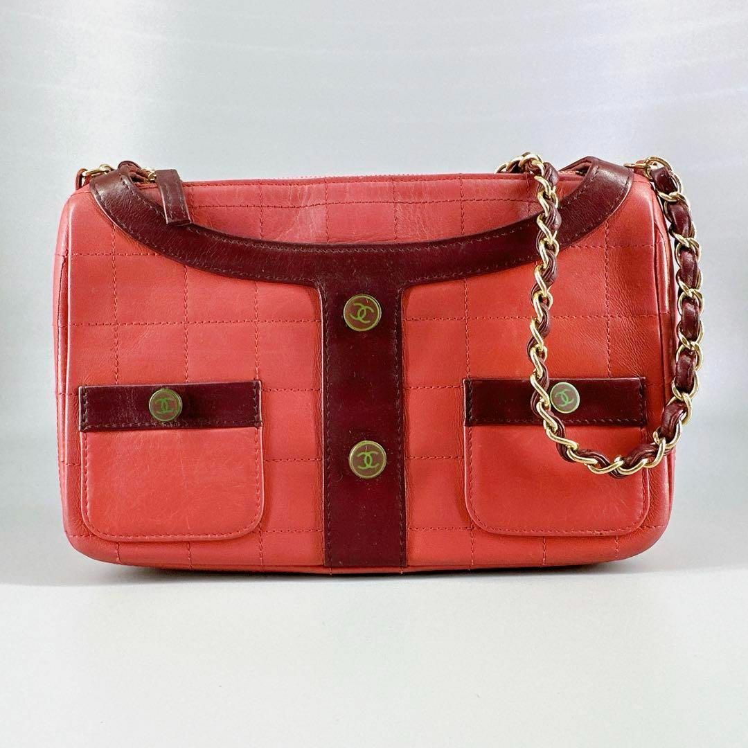 CHANEL - 極美品 CHANEL ガールシャネル ショルダーバッグ チェーン ラムスキン
