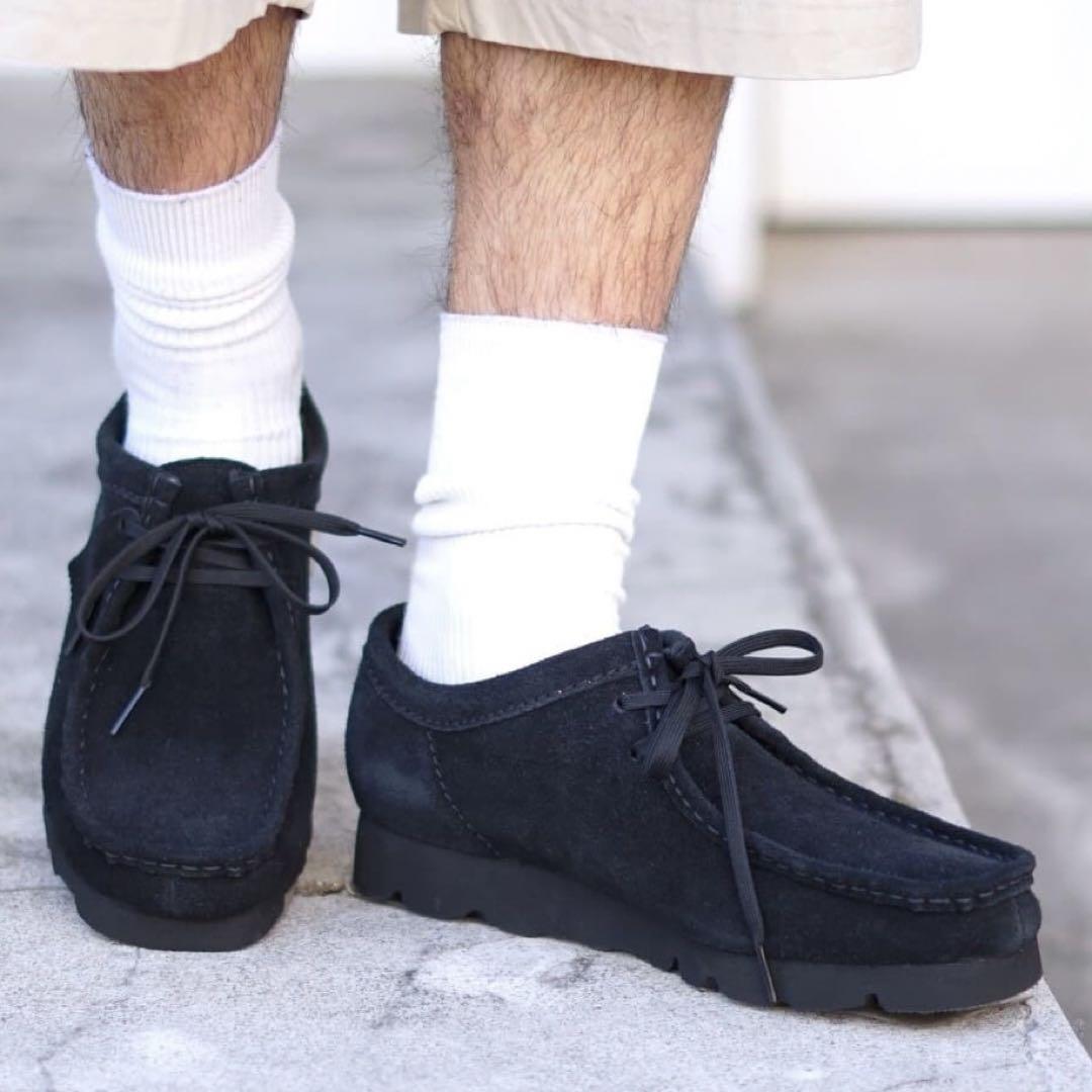 靴 CLARKS Wallabee GTX 26.5cm/BK