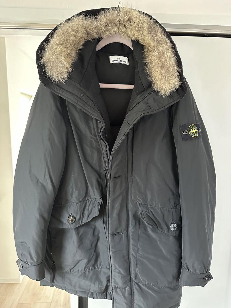 Stone Island ダウンジャケット　マイクロレプス　ファーダウン