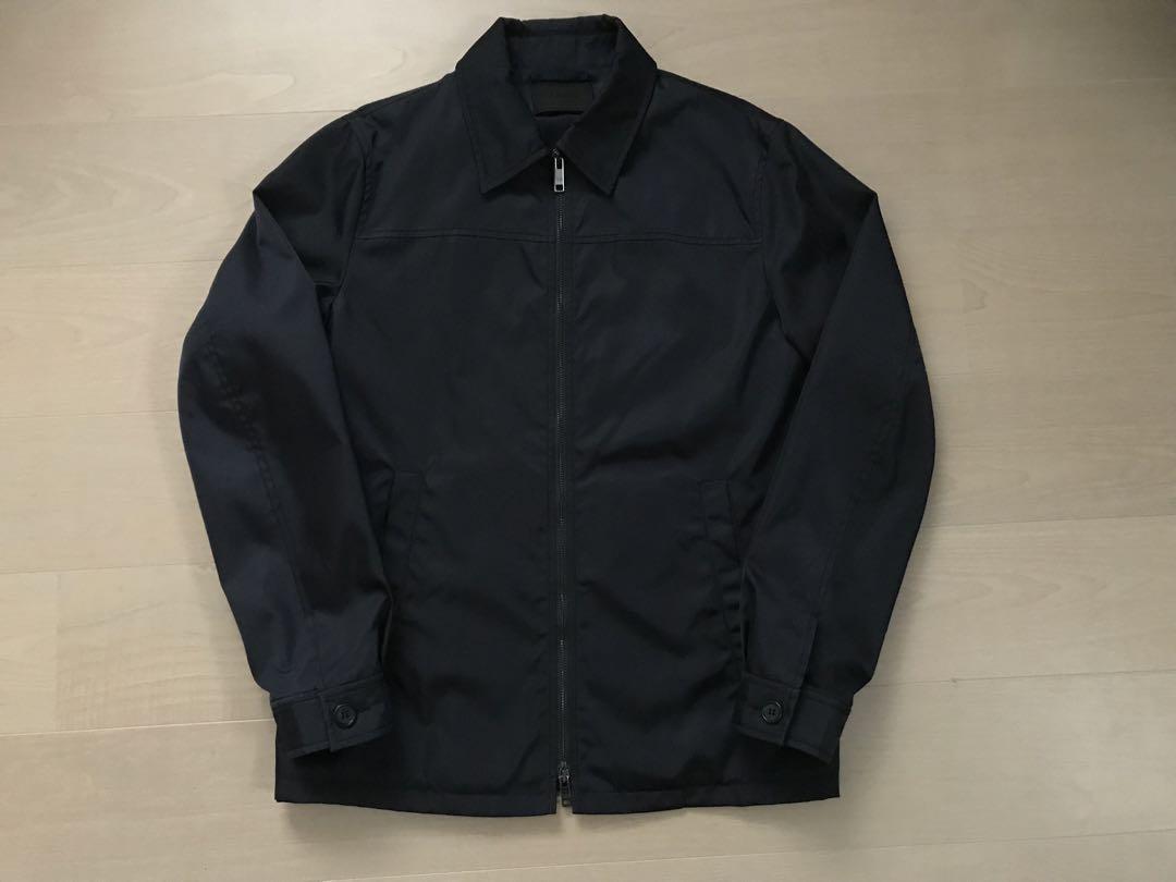 PRADA ナイロンジップジャケット ネイビー メンズ　【完売商品】