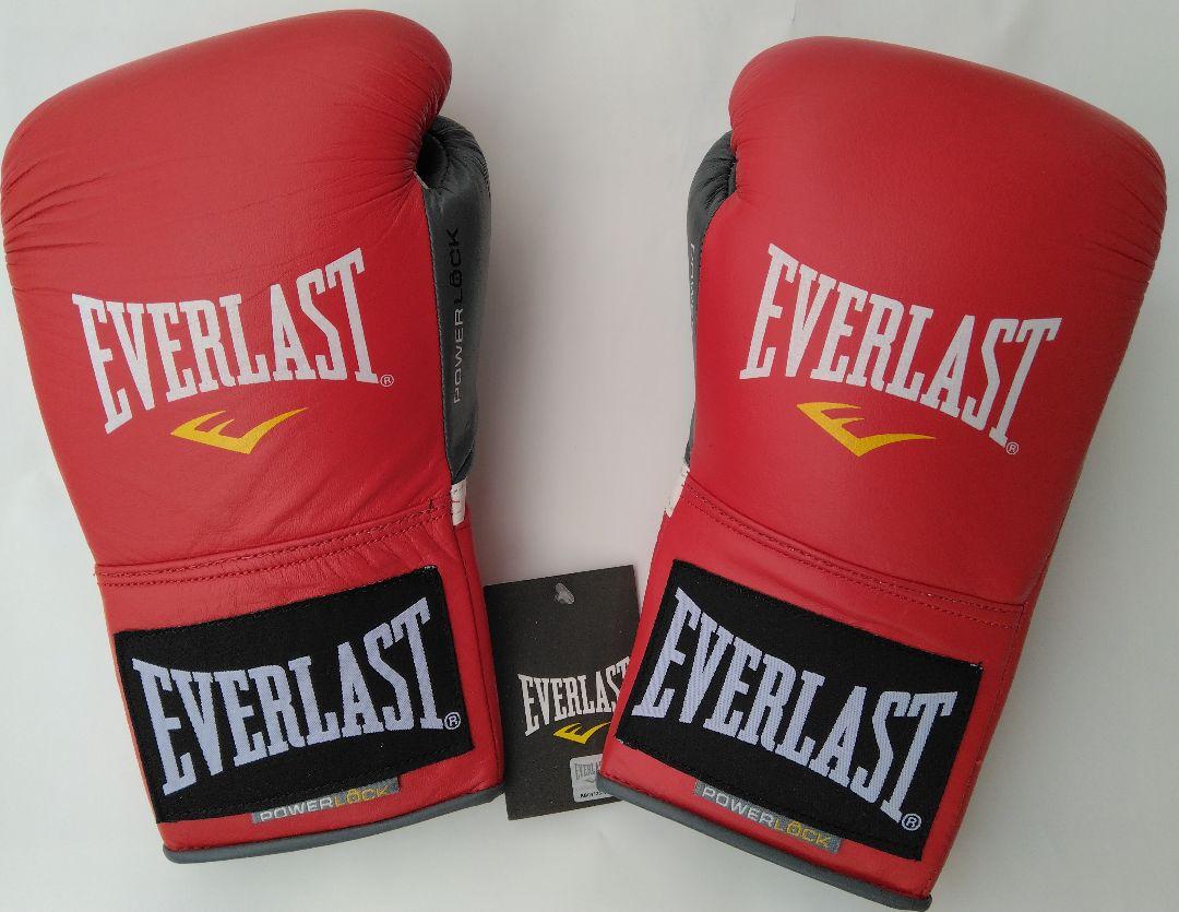 EVERLAST ボクシンググローブ Power Lock 8oz 赤