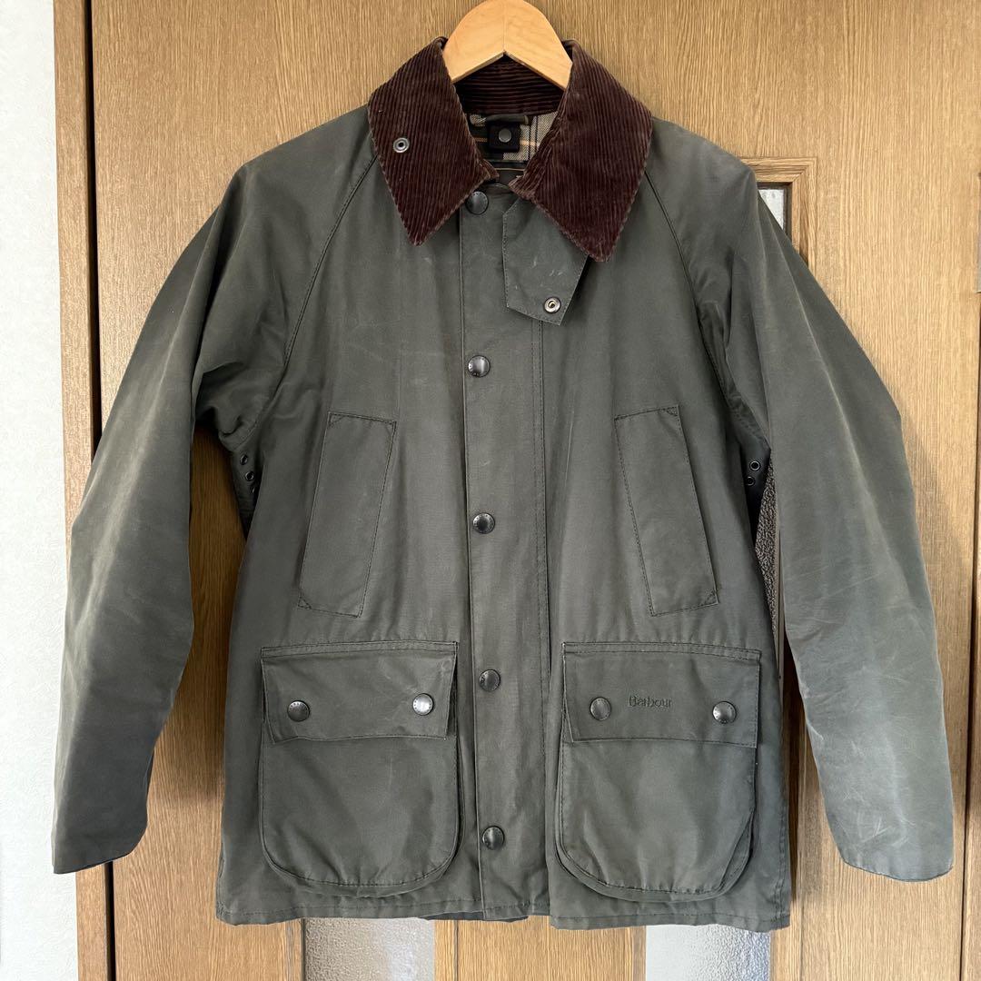 Barbour BEDALE ビデイルジャケット セージ カーキ 32