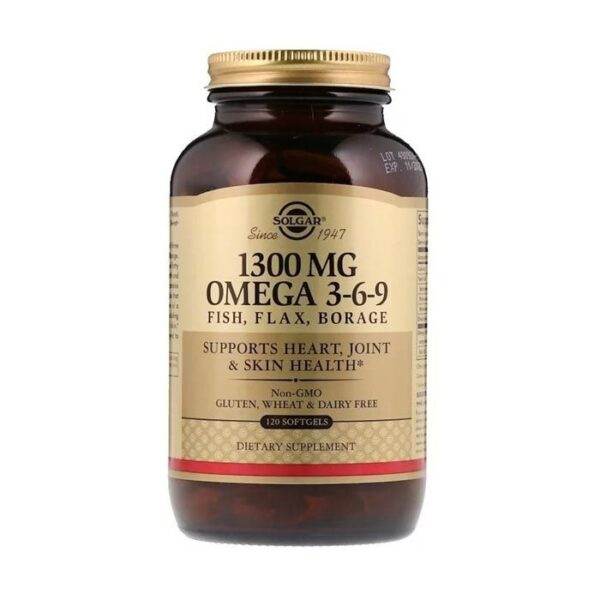 Solgar Omega 3 6 9 Fish Flax Borage Softgels 120's